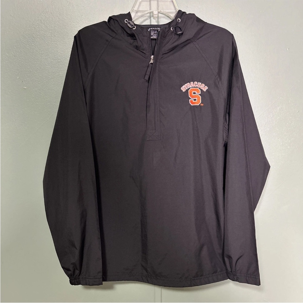 Syracuse University Black Lightweight Hoodie Jacket 1/4 Zip Pullover Men’s Sm